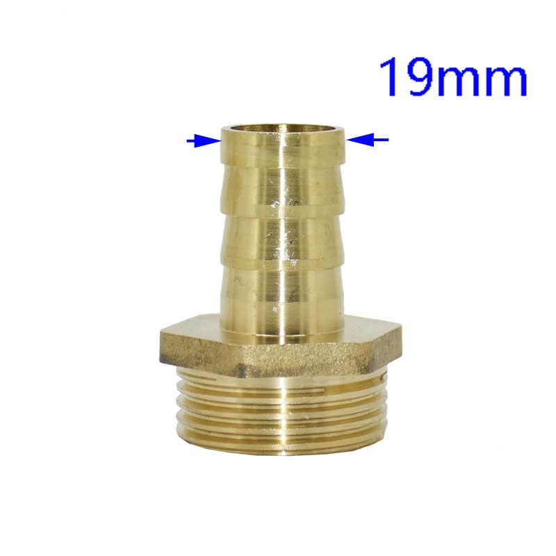 

Brass Pipe Fitting 16mm 19mm 25mm 32mm Hose to G1 Male Thread Barb Connector 3/4 1 hose copper connector garden 1pcs