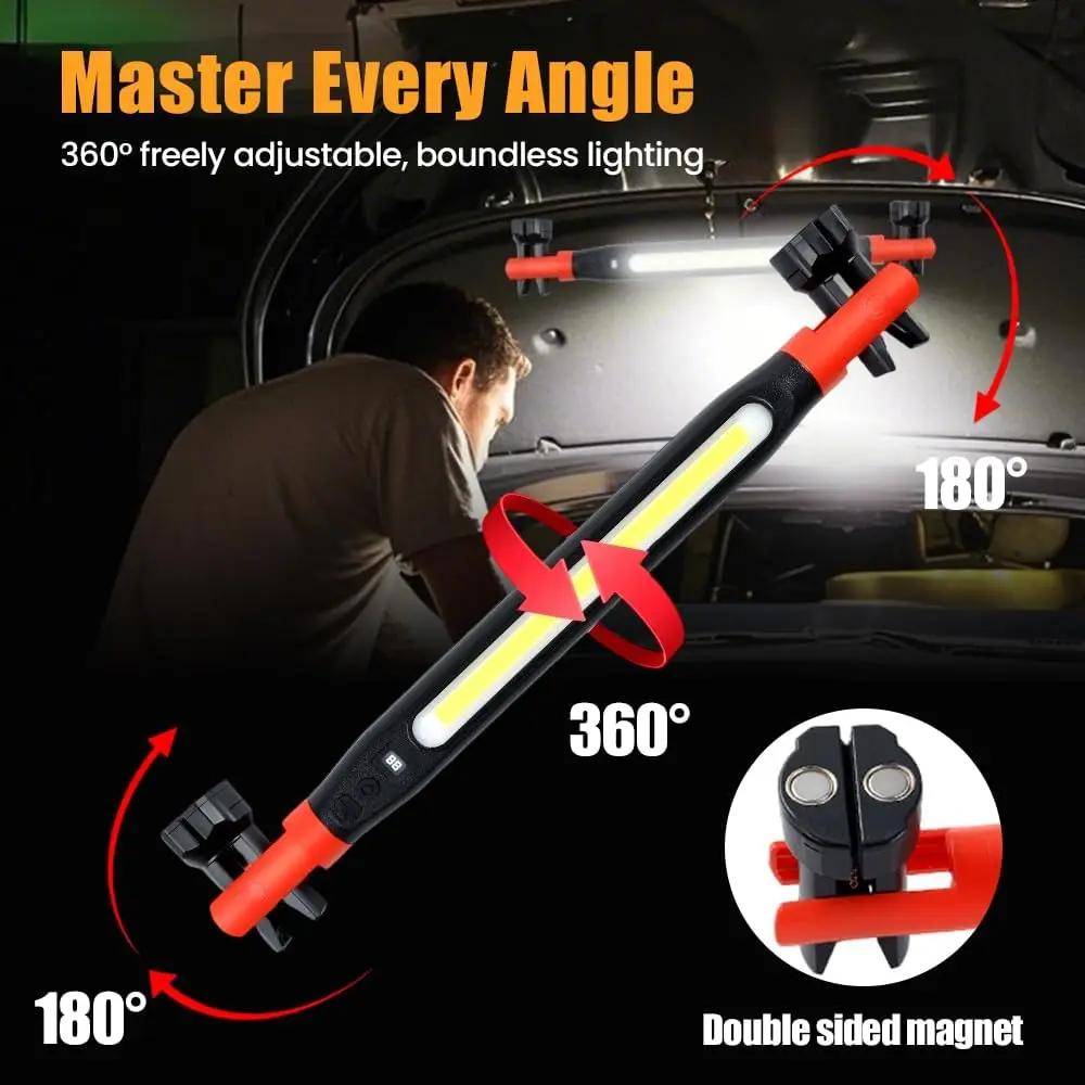 Magnetic Work Light Rechargeable Led, Underhood Works Lights, Mechanic Works Lights for Mechanic/Car Repairing/Garage
