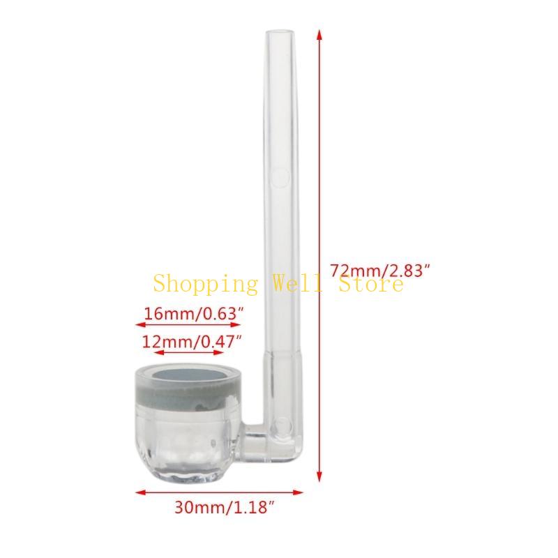 KX4B Acrylic CO2 Diffuser Creat Rich CO2 for Aquarium Plants Transparent for Nano Siz