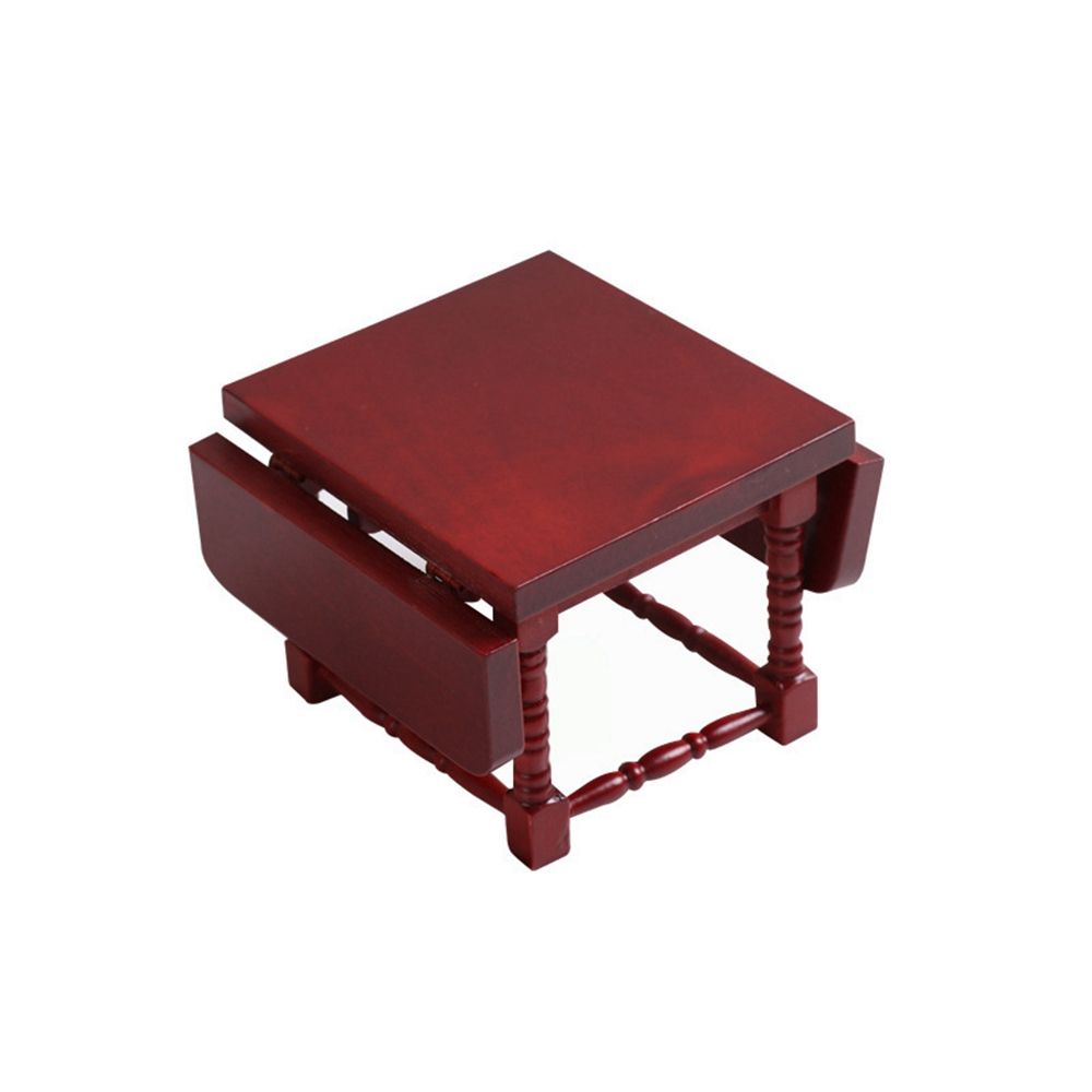 Miniature 1/12 Dollhouse Wooden Table Doll House Decoration Simulation Chair Table Furniture Toys