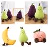 Adorable Fruit Party Plushies For Kids- Banana, Eggplant, Peach, And Pear Options!