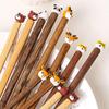 Changbaosen Panda Wenge Holz Essstäbchen Set