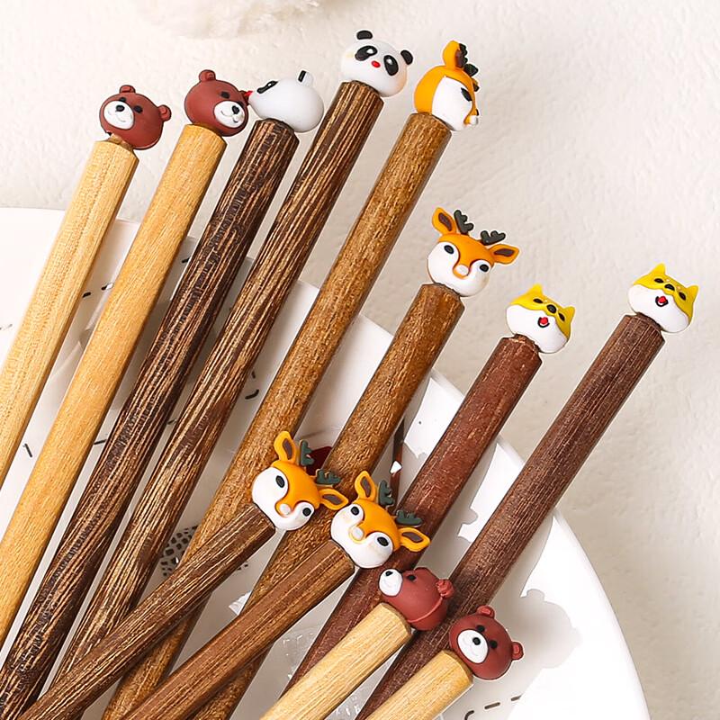 Changbaosen Panda Wenge Wood Chopsticks Set