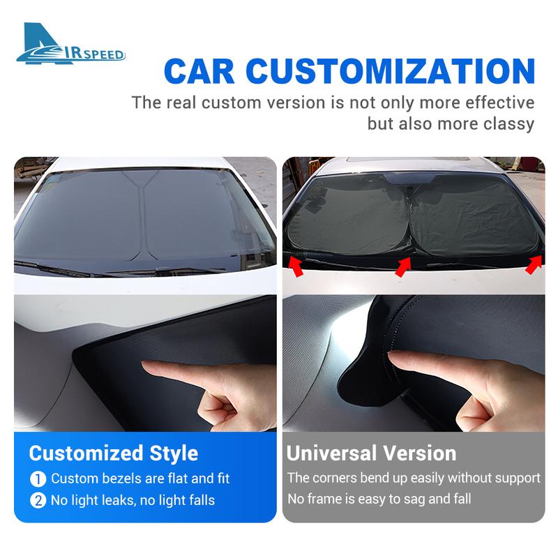 Car Accessories For BMW X1 U11 - IX1 Foldable Sun Umbrella Front Windshield Sun Shade Umbrella Portable Anti-UV Interior