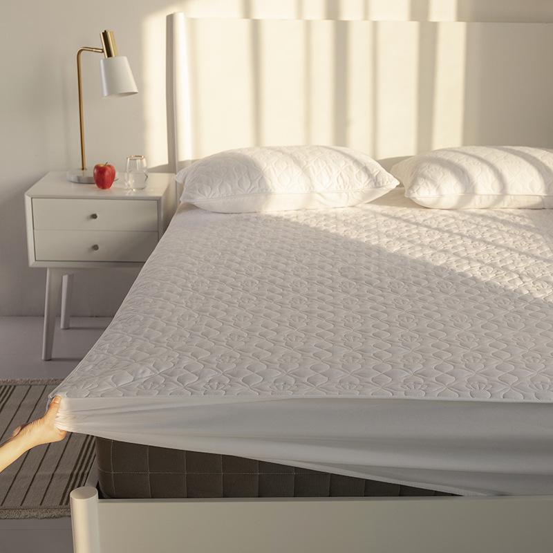 High-Density Quilted Cotton Mattress Protector with Pillowcase - Non-Slip, Thickened Fit