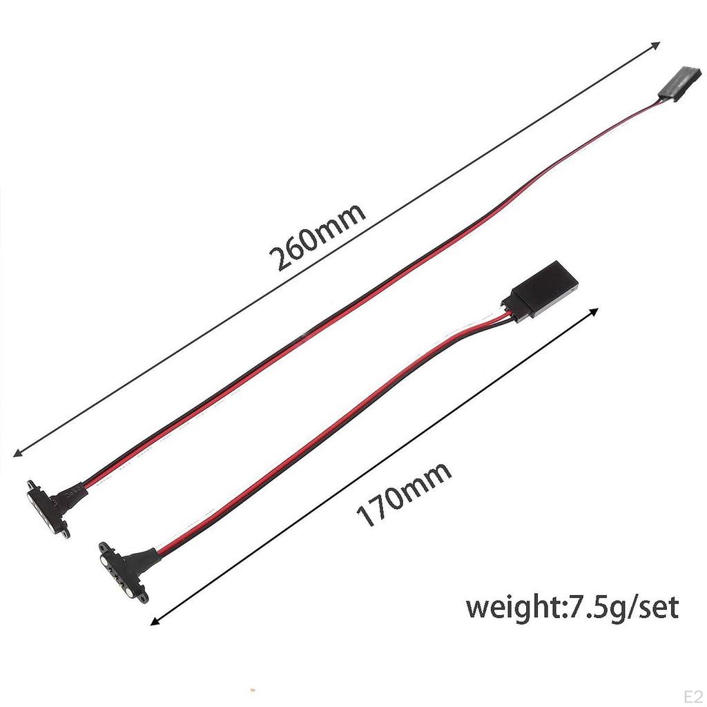 RC Model Light Group Extension Wire Spare Parts Accessory Lightweight for Maintenance Quick