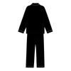 Women's Color Long Sleeve Pajama Set with Lapel Collar Top and Pants for Casual Loungewear