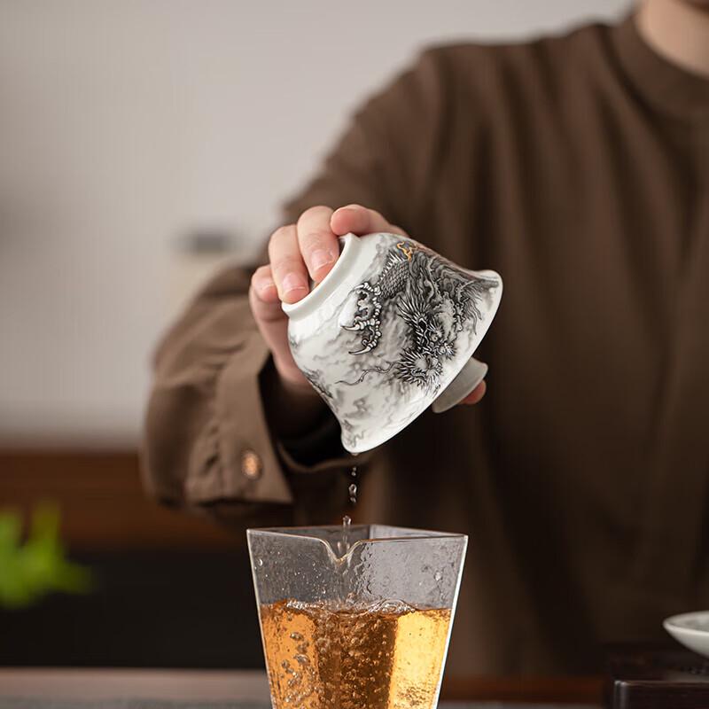 Su Shi Ceramic Dragon Gaiwan
