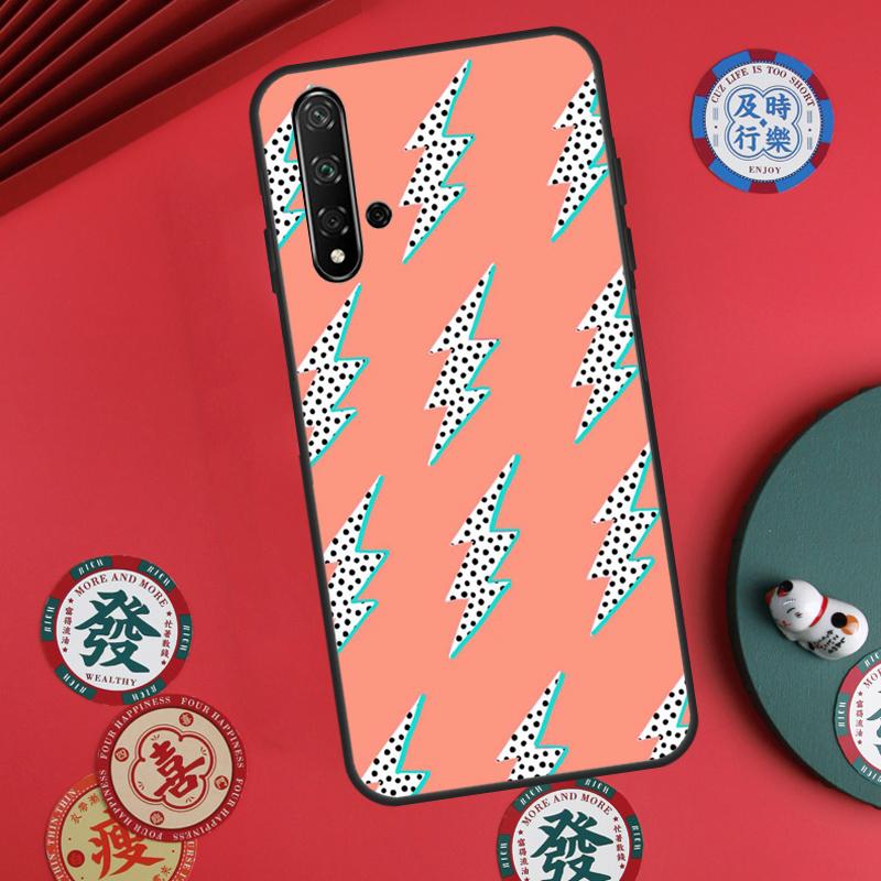 preppy stars lightning pink For Huawei Nova Y73 Y72 Y90 Y70 Y60 Y91 Y61 12s 12i 11i 8i 9 10 SE P40 Lite P60 P30 Pro Case