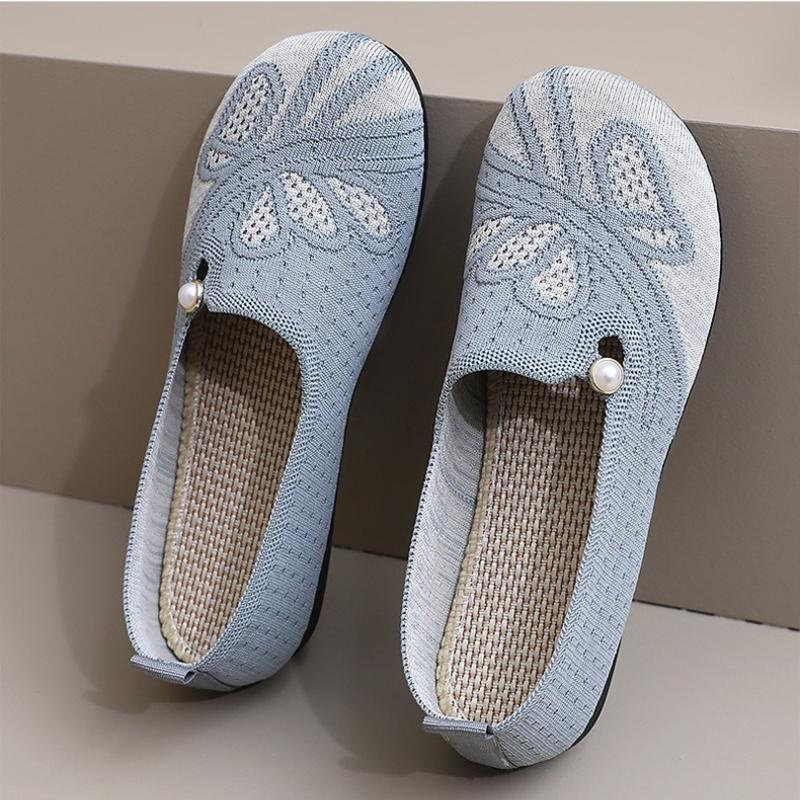 Women's Summer Casual Hundred Shoes One Stirrup Cloth Shoes Breathable Soft Bottom Comfortable Shoes