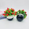 Chili Plastic Cherry Fruit Bonsai With Realistic Design Home Event Decoration