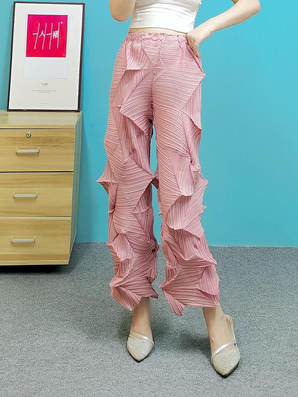 Plissierte Miyake Diamond Neun-Punkt Unregelmäßige Ananas-Hose - Frühjahr/Sommer-Kollektion 2025 [Auf Lager]