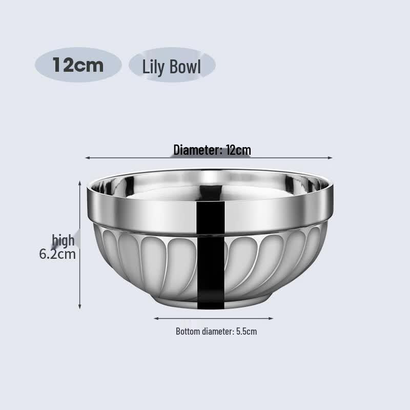 SPSR 304 Stainless Steel Lily Bowls