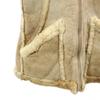 Wilsowo 70s 80s vintage Genuine leather mouton leather jacket beige Bore Men's Used