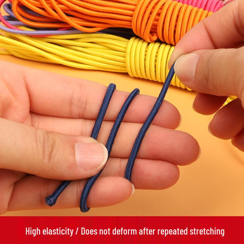Children's Colored Round Elastic Jump Rope || High Elastic Cord for Clothing and Pants