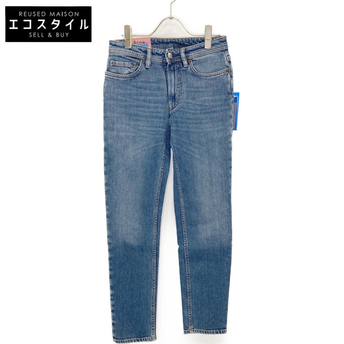 

ACNE STUDIOS Indigo Tapered Slim Denim Pants Bottoms 25 blueUsed