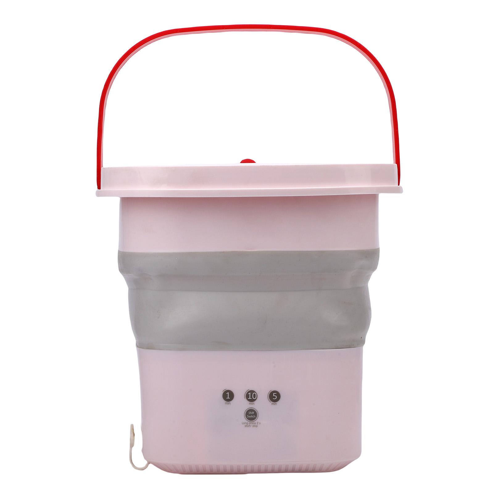 

Single Person Portable Washing Machine Roseate 4.5L Small Foldable Washer with 1min 5min 10min Timer for Business Trip Travel