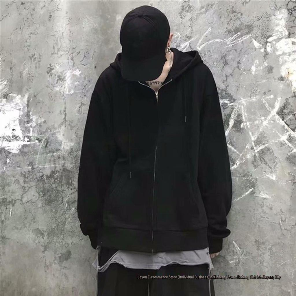 Sweat à capuche décontracté pour homme Printemps/Automne Multi-poches Tendance Japonaise, Gilet d'extérieur ample Tendance Nationale Élégant