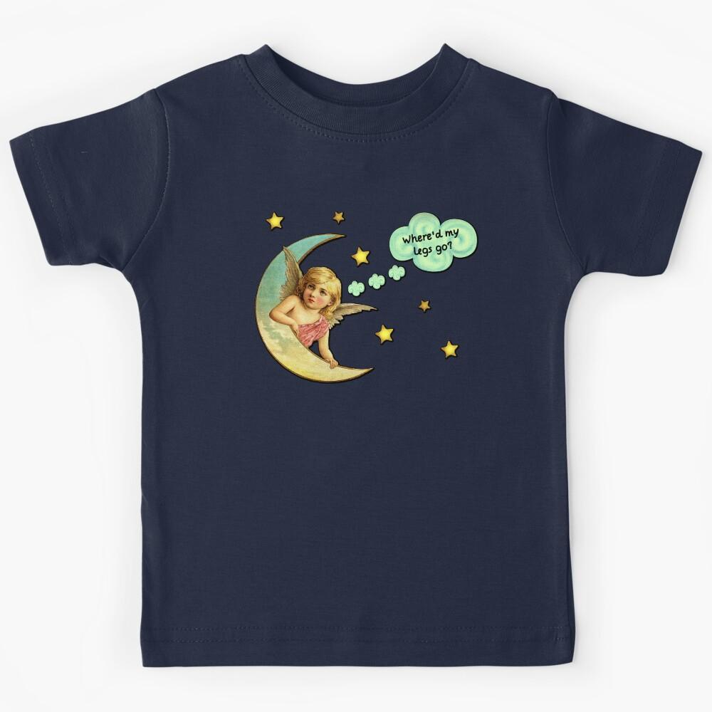 Where d my legs go? (crescent moon angel) Kids T-Shirt 170
