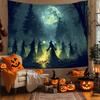 Premium Crowned Skull Medieval Tapestry Red Black Gothic Dark Tapestry for Bedroom Living Room Halloween Home Wall Decor