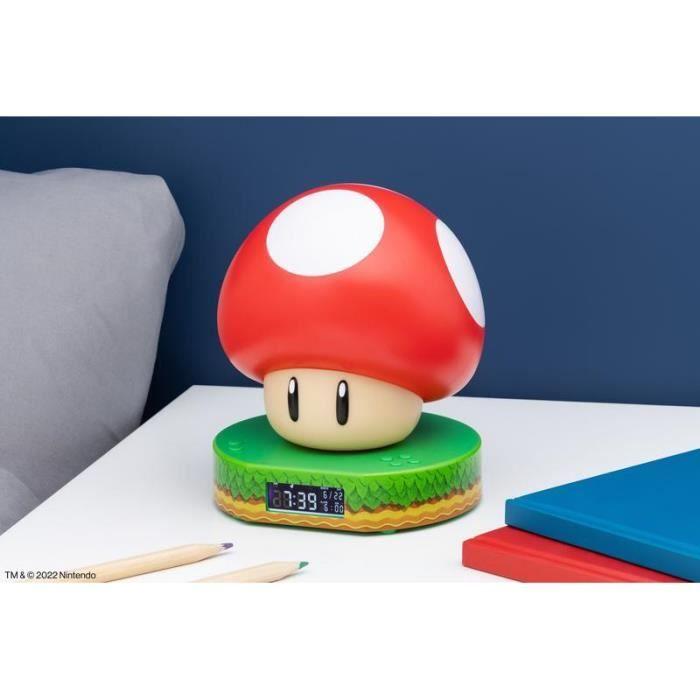 Réveil numérique Super Mushroom - PALADONE - Licence Super Mario - Sons officiels - 2 piles AAA