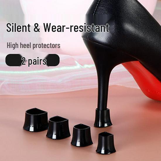 Silent Anti-Slip Heel Covers - Wear-Resistant Stiletto Accessories & Replacement Pads