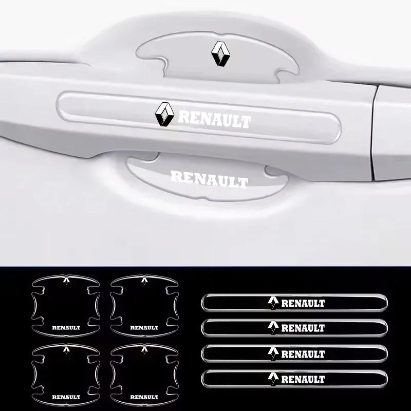 Interior Stickers For Renault Megane 2 3 4 Twingo Clio Talism Car Door Bowl Handle Scratch Protective Stickers Car Anti-Collisio Y999