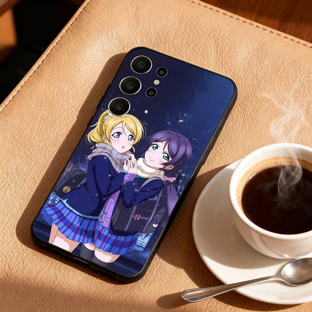 Love Live School Ldol Diary Phone Case For Samsung S26,S25,S24,S21,S22,S23,S30,Ultra,S20,FE,Lite,10,9,Black Cover