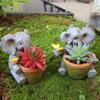 Elephant Flower Pot Ornaments, Outdoor Garden Succulent Plant Containers, Courtyard Art Decorations, Animal Statues