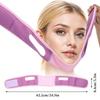V Line Lifting Mask Chin Strap for Sleeping, Double Chin Eliminator, Jaw Exerciser, Jawline Shaper, Face Lift Device, Skin Care Tools Gift(Purple)