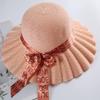 Women's Fashionable Sun Protection Wide Brim Straw Hat for Summer Beach and Scenic Outings