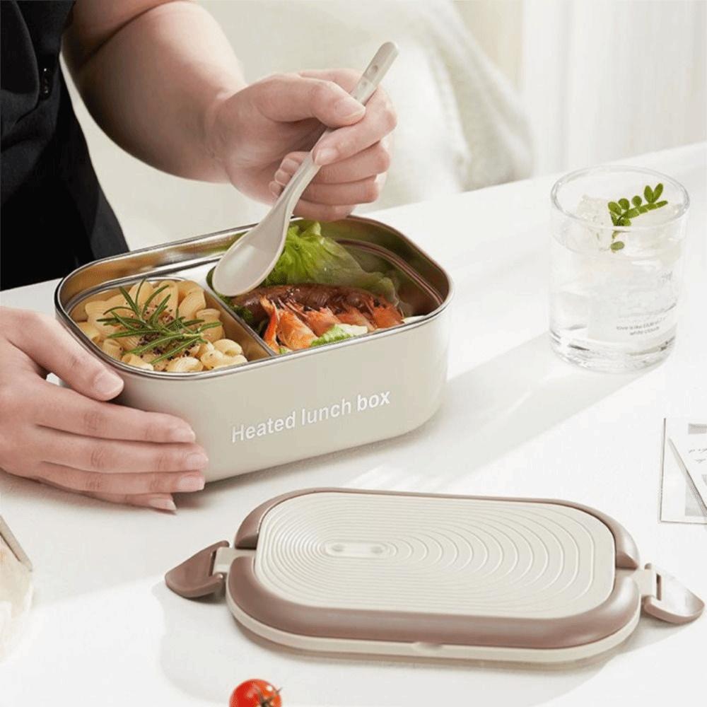 UK/EU/US Plug Electric Heated Lunch Box Stainless Steel Travel Food Warmer  Worker