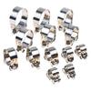 Powerful 304 Stainless Steel Hose Pipe Clamp 1Pc High Durability Tube Fastener for Exhaust Air Water Pipes Plumbing Jobs