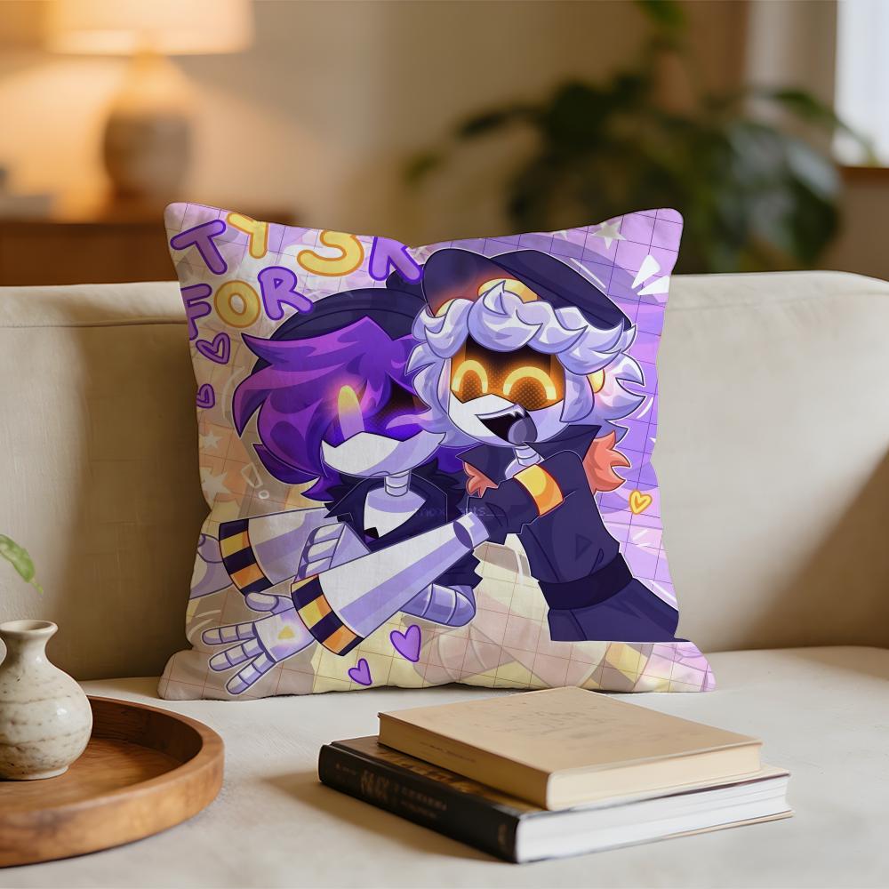 Anime MMurder Drones Cushion Cover Short plush pillowcase for bed sofa carwashable