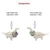 OYLZ Adorable Small Ceramic Dinosaur Jewelry Ring Holder, Engagement, Wedding Ring Display Stand