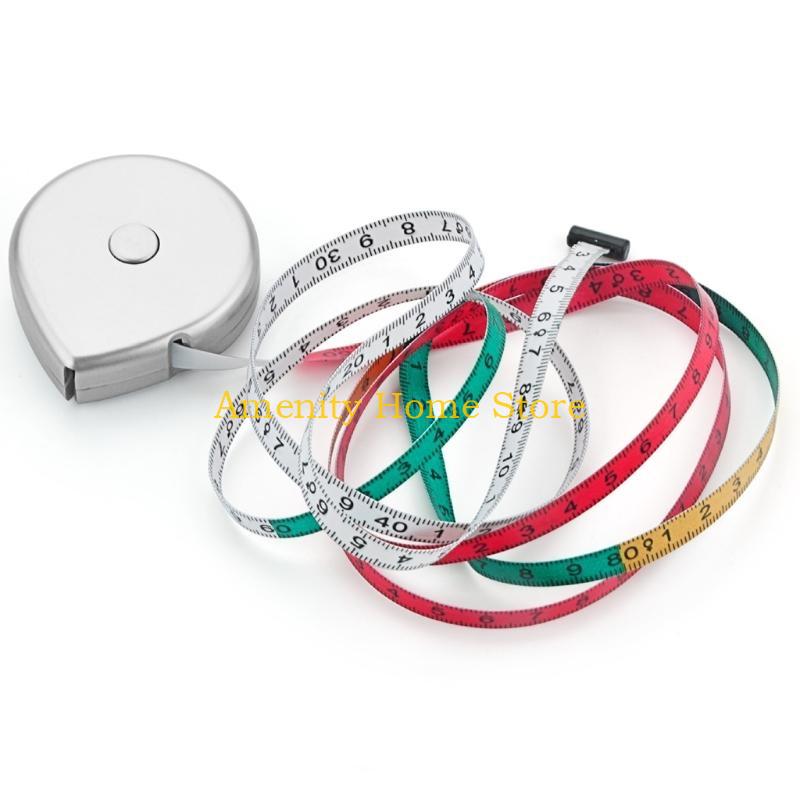 F26C BMI Measuring Tape Practical Body Mass Measuring Tape 150cm/60inch BMI Calculator for w/ Push-Button Retract Design for