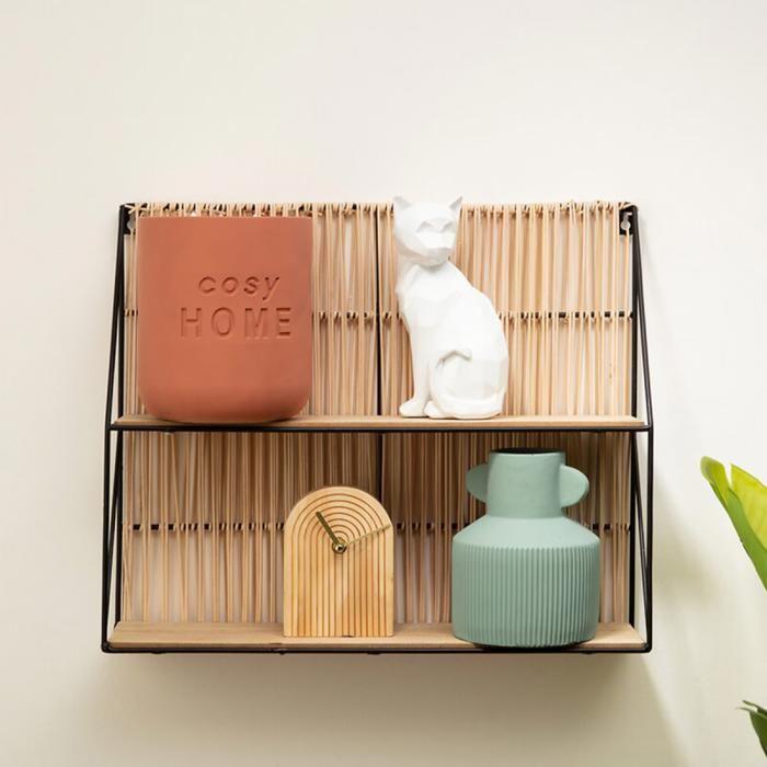 Étagère murale Sofia 48 x 40 cm corde et métal Atmosphera for Kids