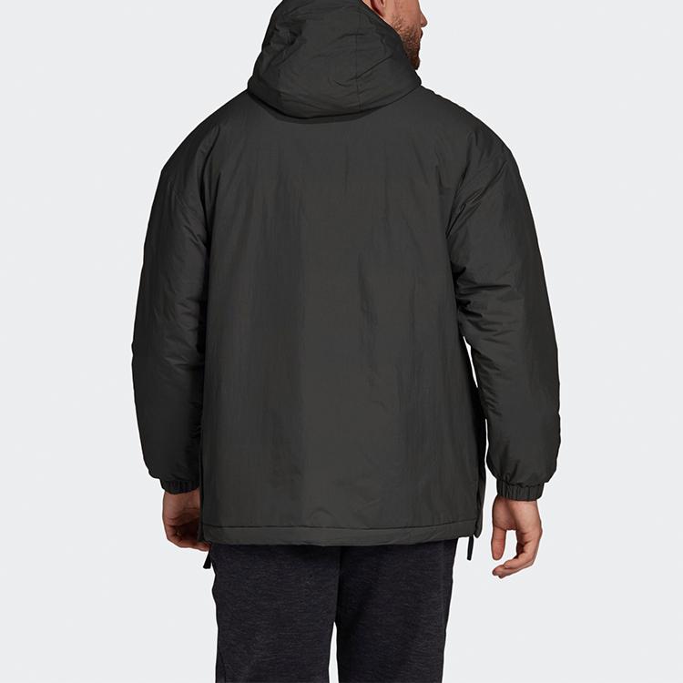 Adidas Inslt Anorak Outdoor Windproof Warm Hooded Sports Jacket Men Jacket Dark-Earth-Brown DZ1440