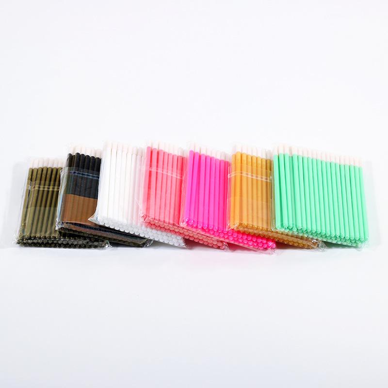 50er-Pack Einweg-Lippenpinsel mit tragbarem Nylonborstenkopf für Make-up