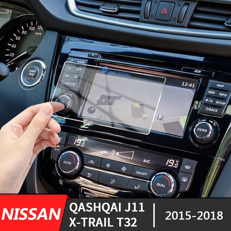 

Для Nissan Qashqai J11 X-trail T32 2015 2016 2017 2018 1 шт. Стайлинг автомобиля навигационный экран Защитное закаленное стекло