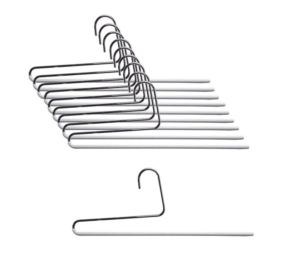 

MAWA Hangers for Long and Scarves KH35U of Non-Slip Trousers, Skirts, - Single, White, (Set 10) белый
