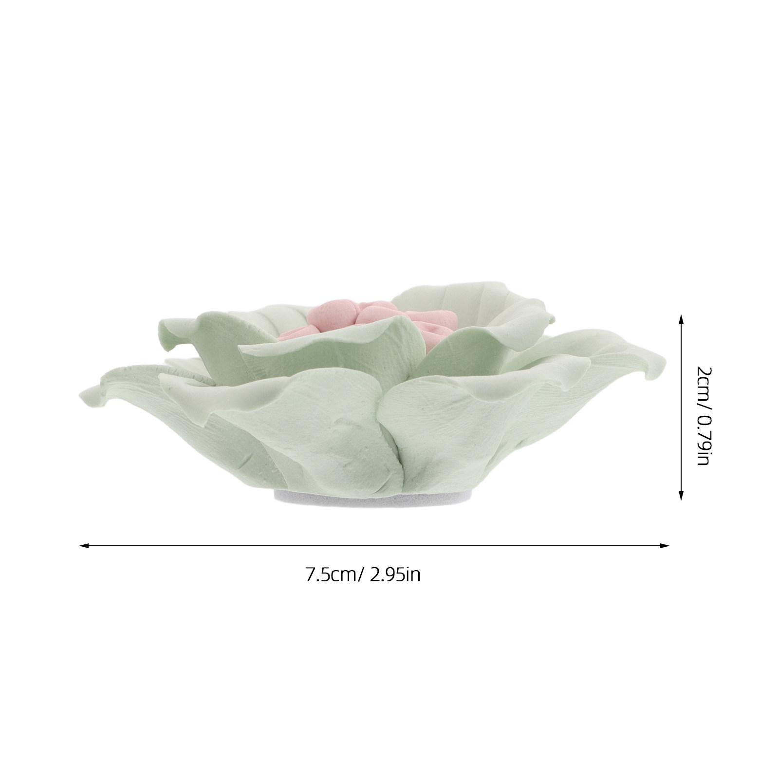 

Ceramic Hibiscus Flower Wall Decor 3 Inch White Porcelain Sculpture for Living Room Bedroom Kitchen Wall Art Floral Ceramic светло-зеленый
