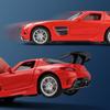 Mercedes Benz SLS AMG Supercar Simulation Druckguss & Spielzeugfahrzeuge Sounds & Licht Pull Back Car 1:32 Legierungskollektionsmodell
