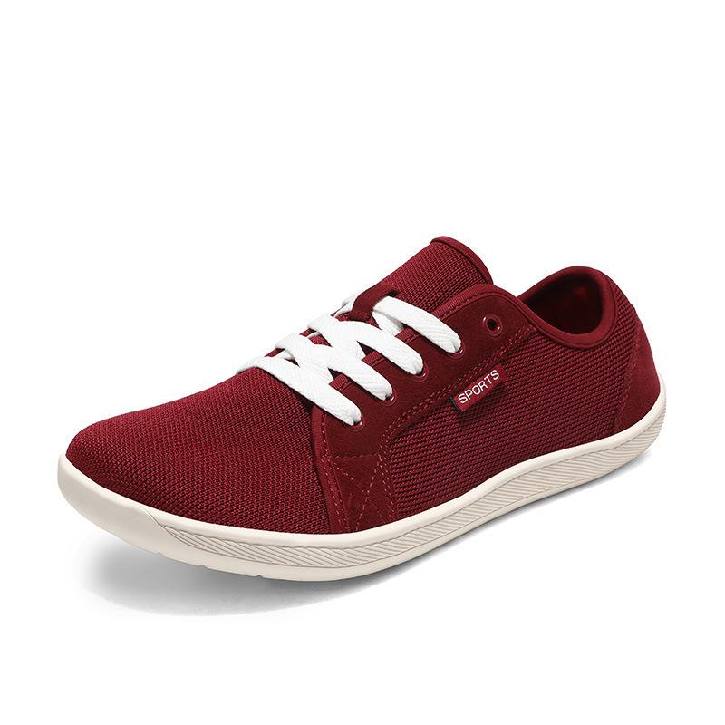 Men s shoes shipped in summer, new extra large size wide + feet wide feet fat big head shoes wide head casual 37 бордовый