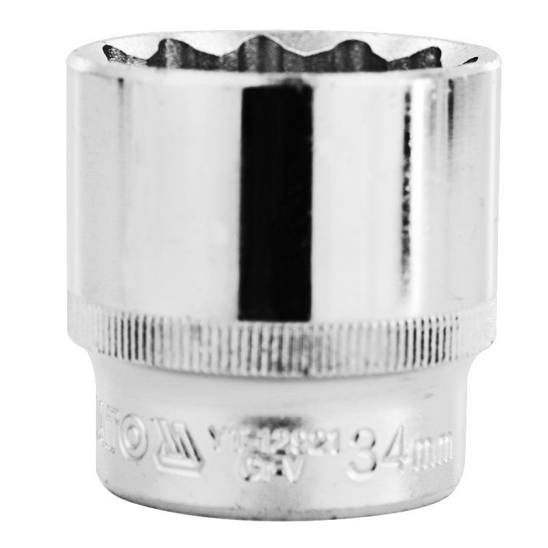 YATO 1/2" 12,5mm Kurzer 12-Kant-Steckschlüssel