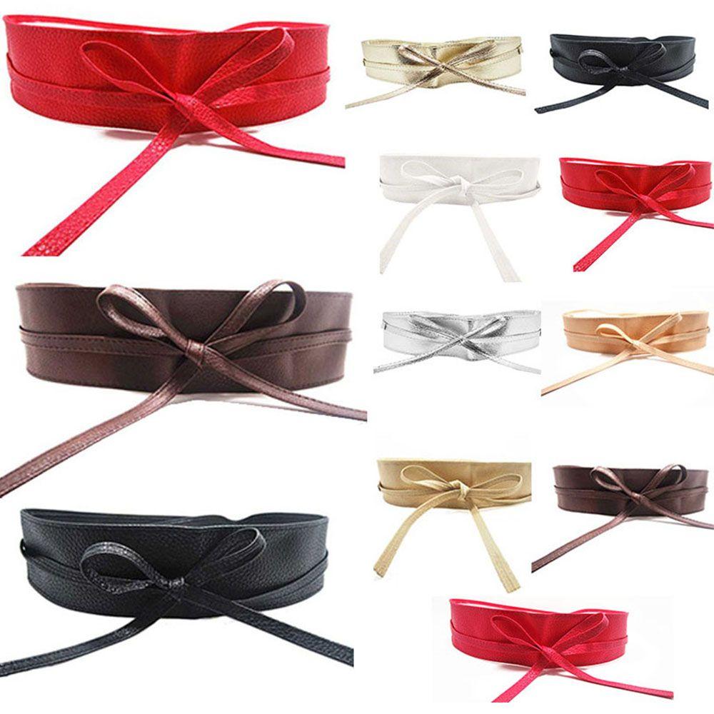 for Female Elegant Bow Belt Dress Belt Ladies  Girls Belt Wide Self Tie Wrap Around Waist Band