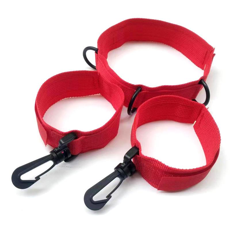 BDSM Restraint Set Wrist Cuffs Collar Adjustable Nylon Strap Bondage Kit for Couples Role Play Adult Bedroom Accessories