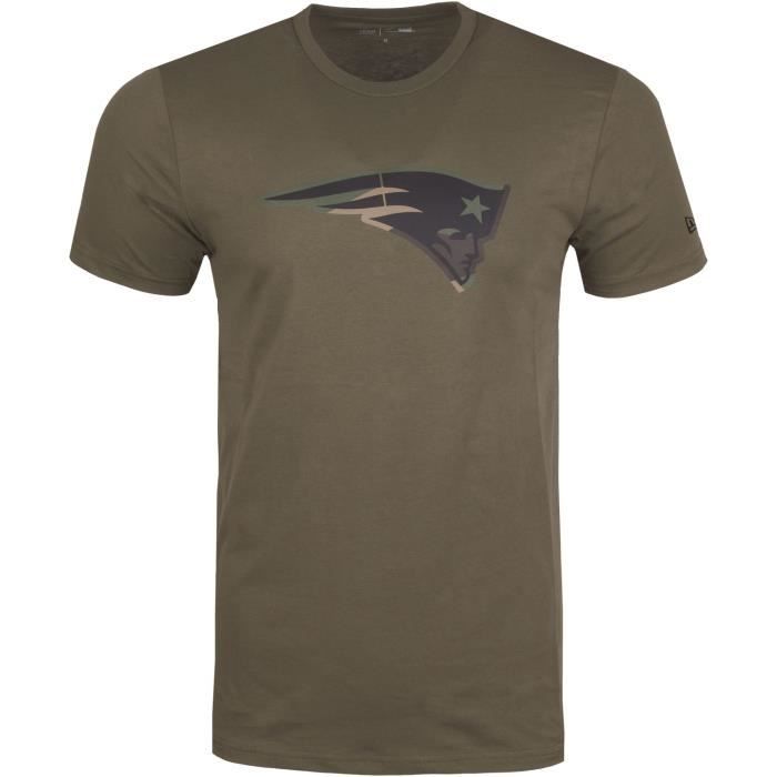 New Era NFL Fan Shirt - Team Logo Olive / Wood Camo
