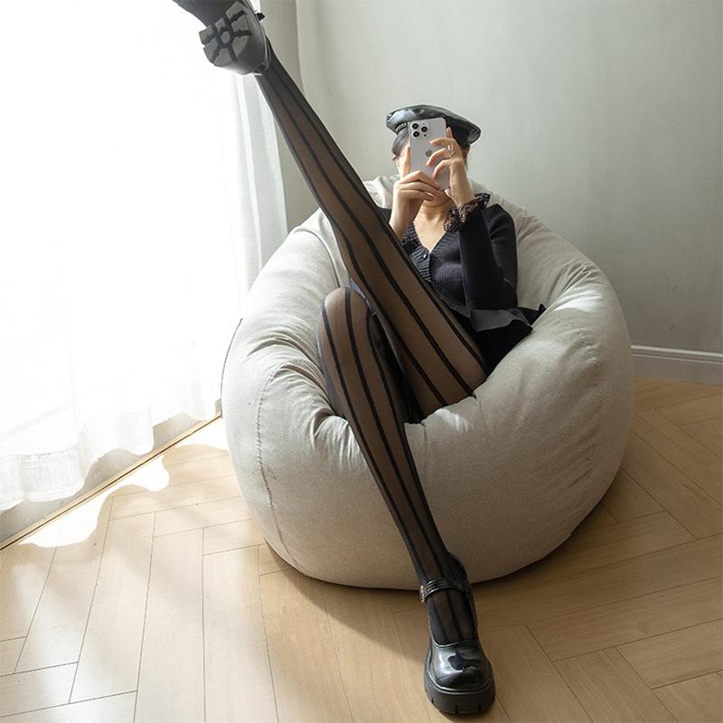 1/2/3Pcs Striped Jacquard Tights, Stylish Ultra-thin Slimming Pantyhose, Women's Stockings & Hosiery