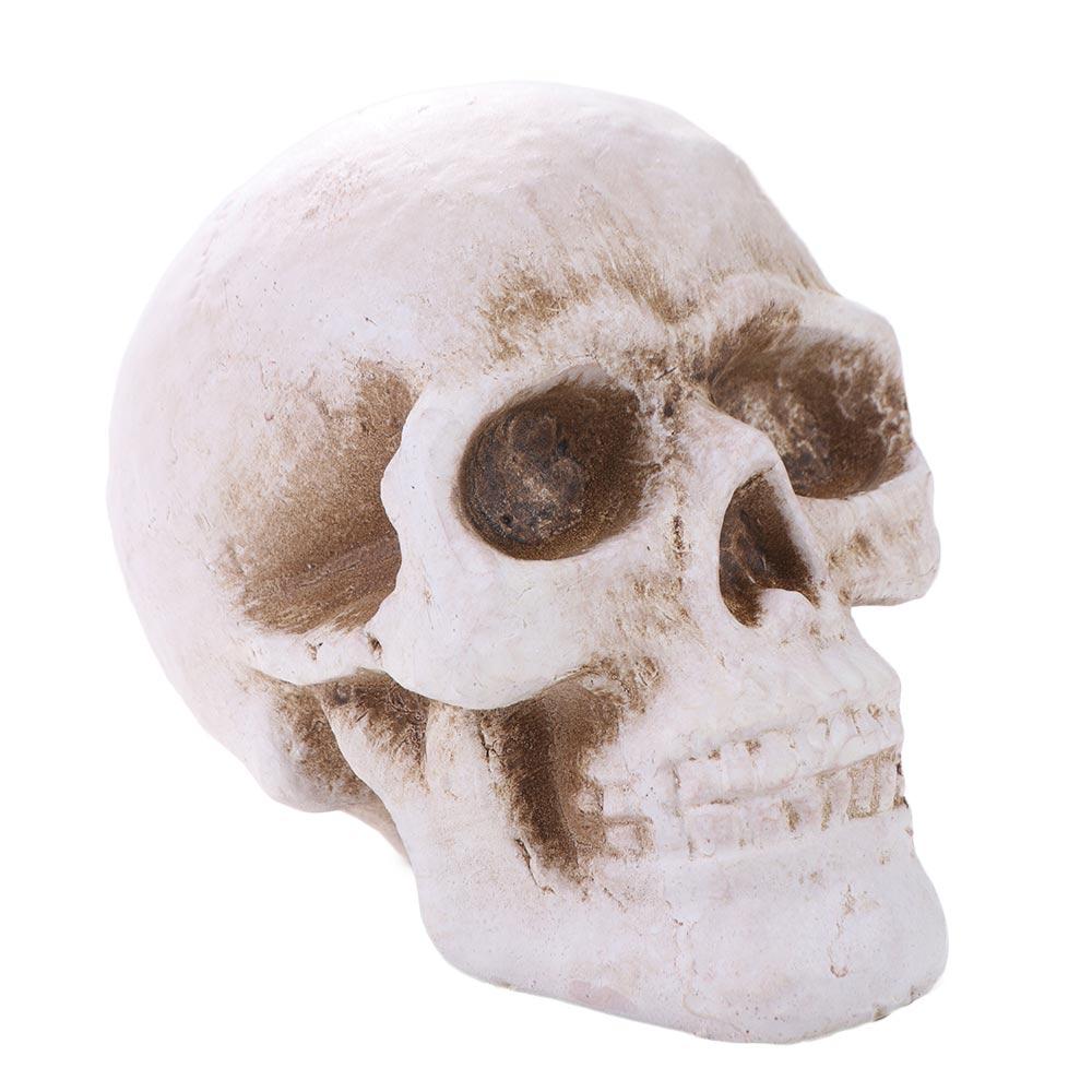 Pottery Simulation Skull Ornament Refractory Halloween Skull Props Fire Pit Skull Fireplace